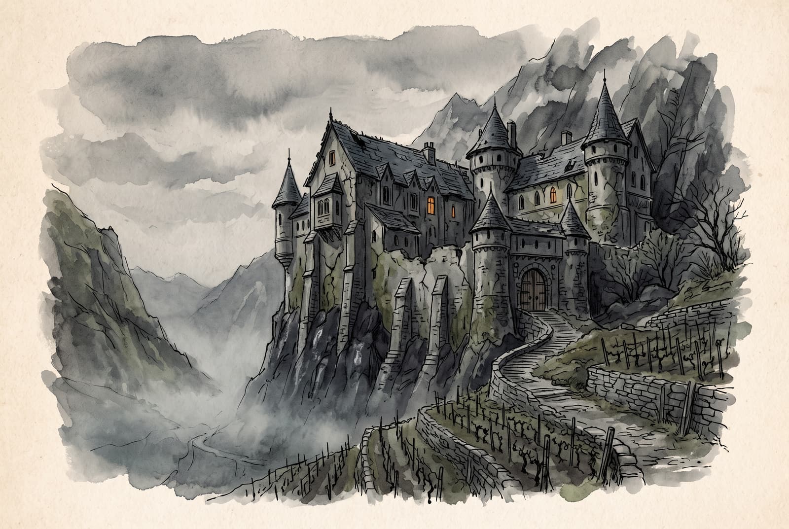 Grayvault manor, seat of House Ostrend